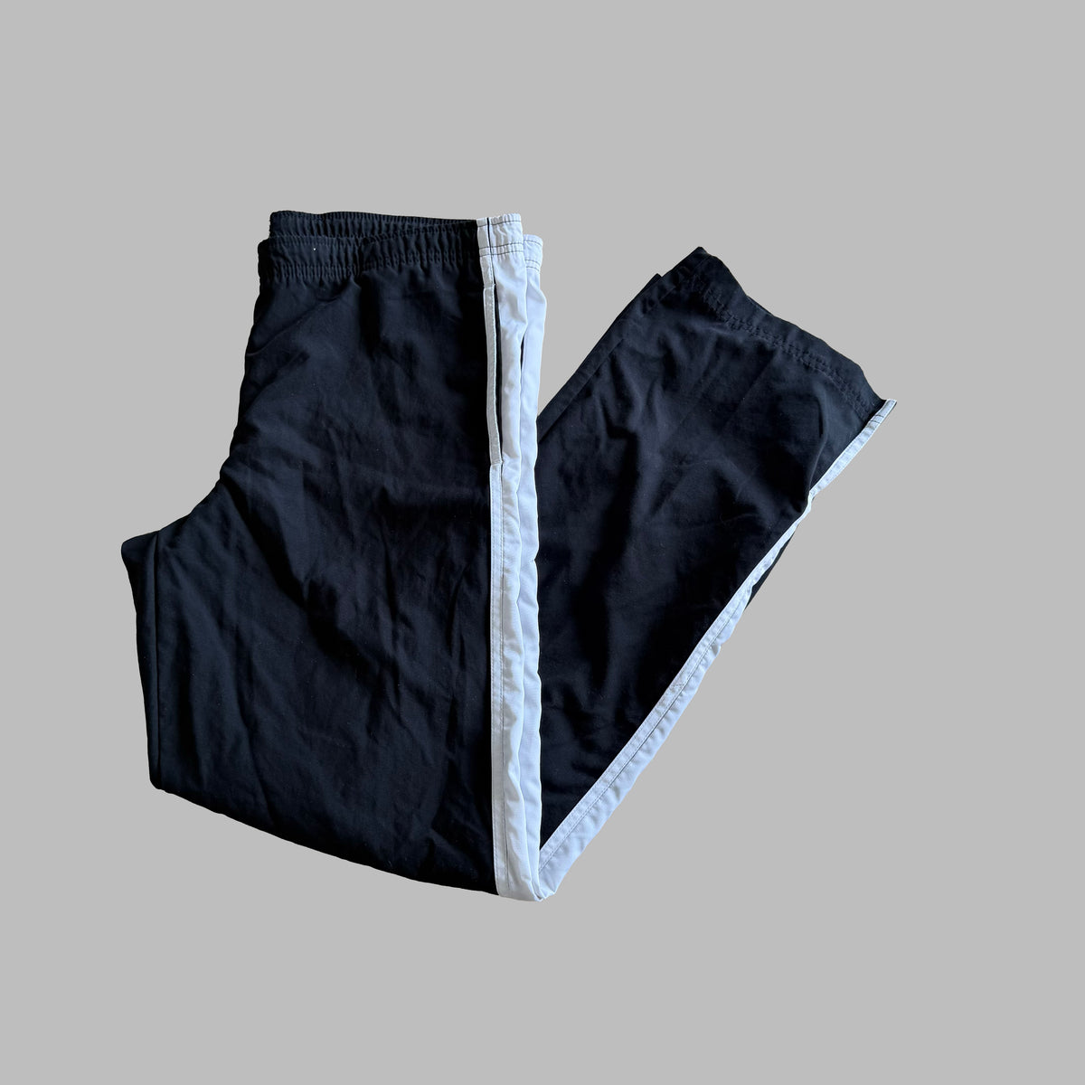 Y2K Nike Striped Straight Leg Track Pants -L
