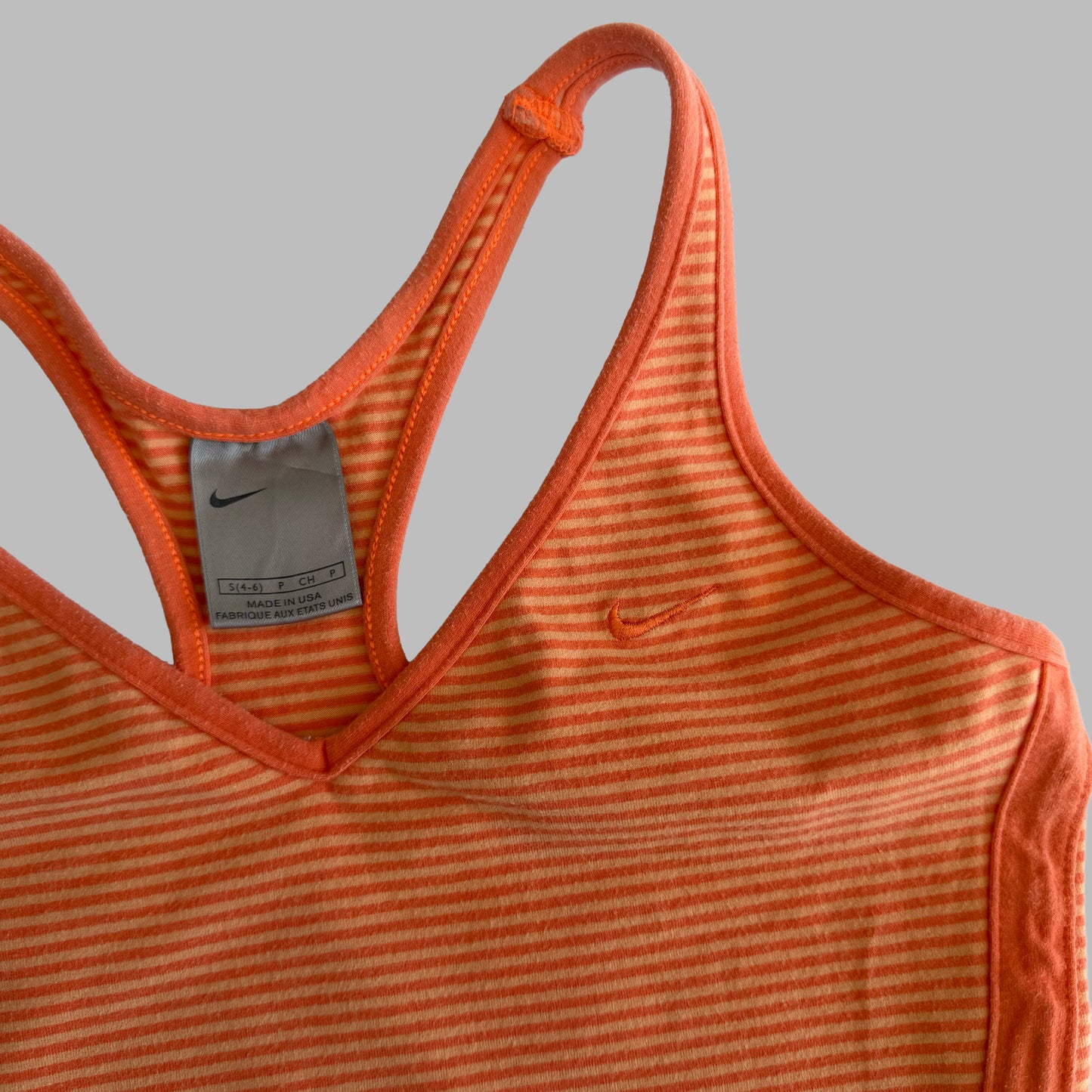 Y2K Nike Striped Activewear Tank - XS