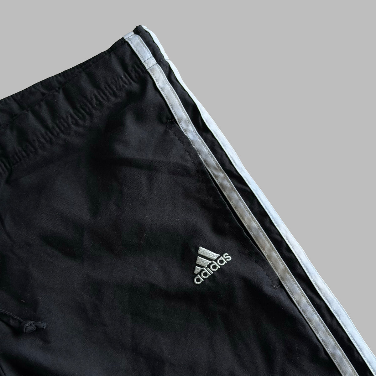 Y2K Adidas Three Stripe Track Pants - M