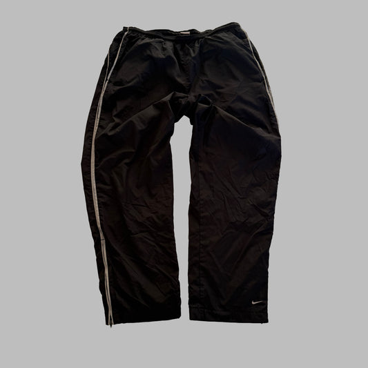 Y2K Nike Striped Wide Leg Track Pants - L