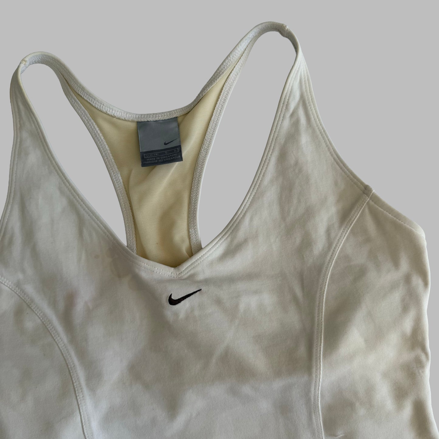 Y2K Nike Centre Swoosh Activewear Tank - L
