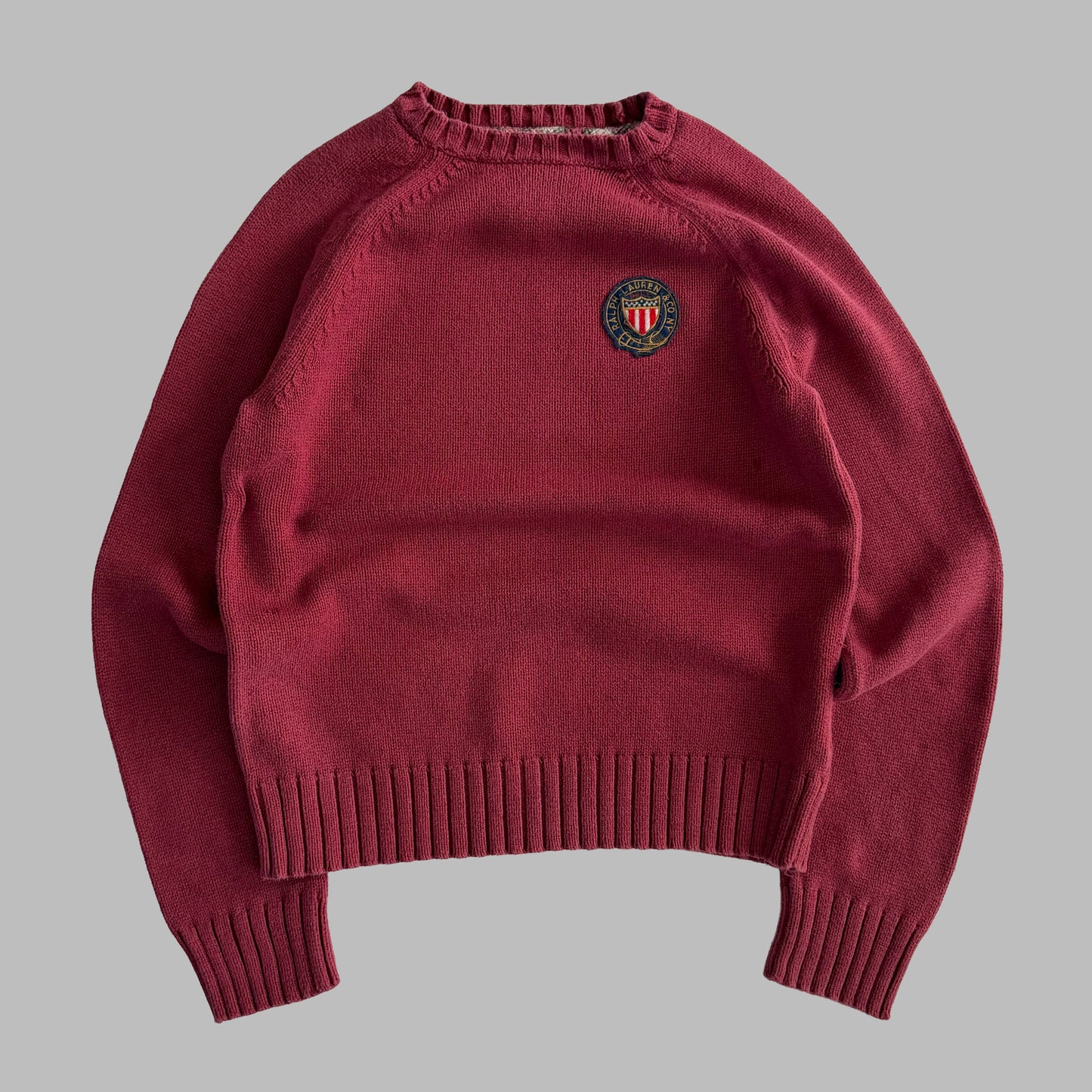 Y2K Polo Ralph Lauren Heavy Knit Sweater - M