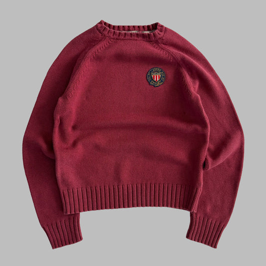 Y2K Polo Ralph Lauren Heavy Knit Sweater - M