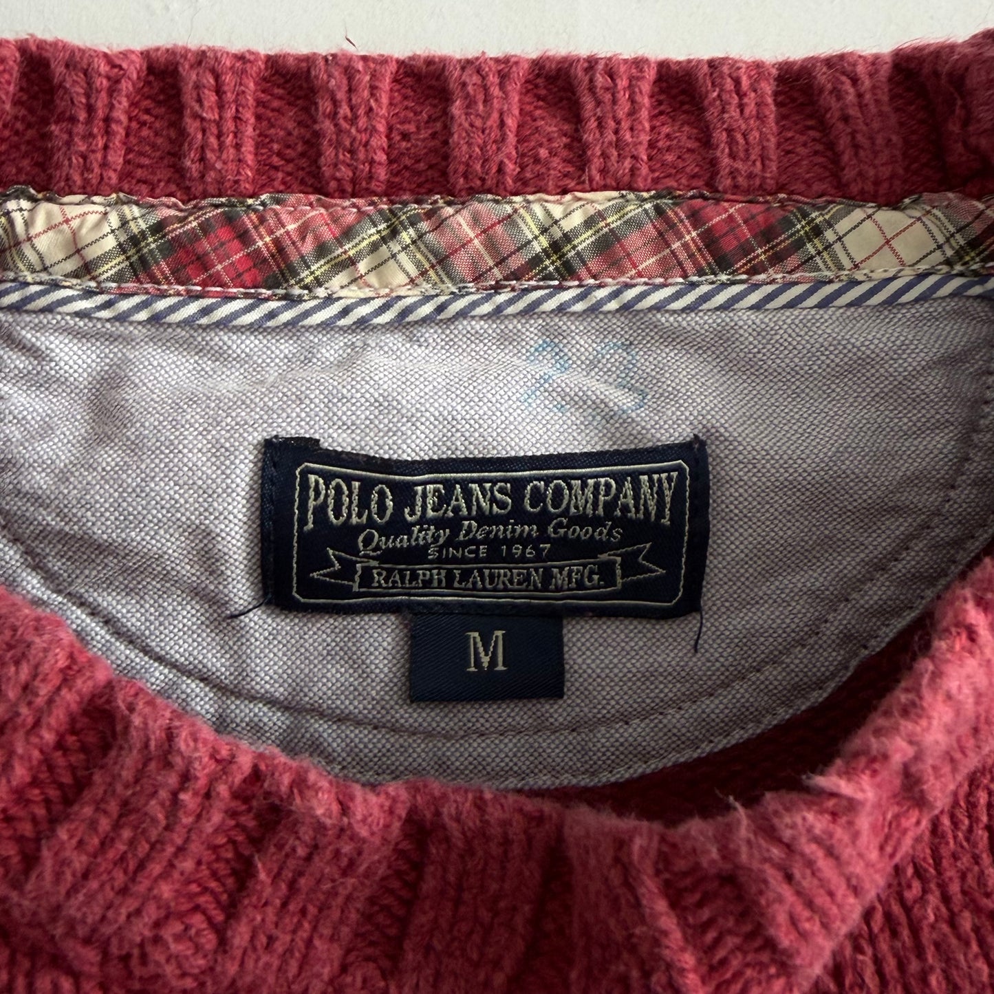Y2K Polo Ralph Lauren Heavy Knit Sweater - M
