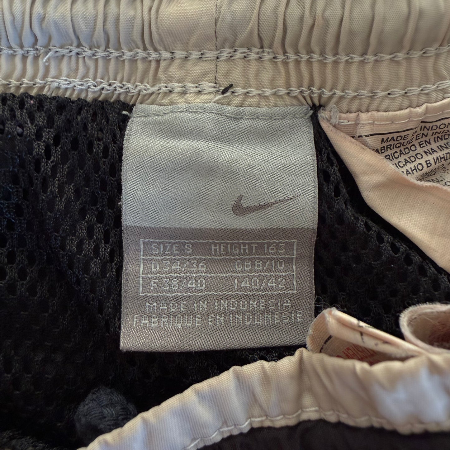 Y2K Nike Striped Baggy Track Pants - S