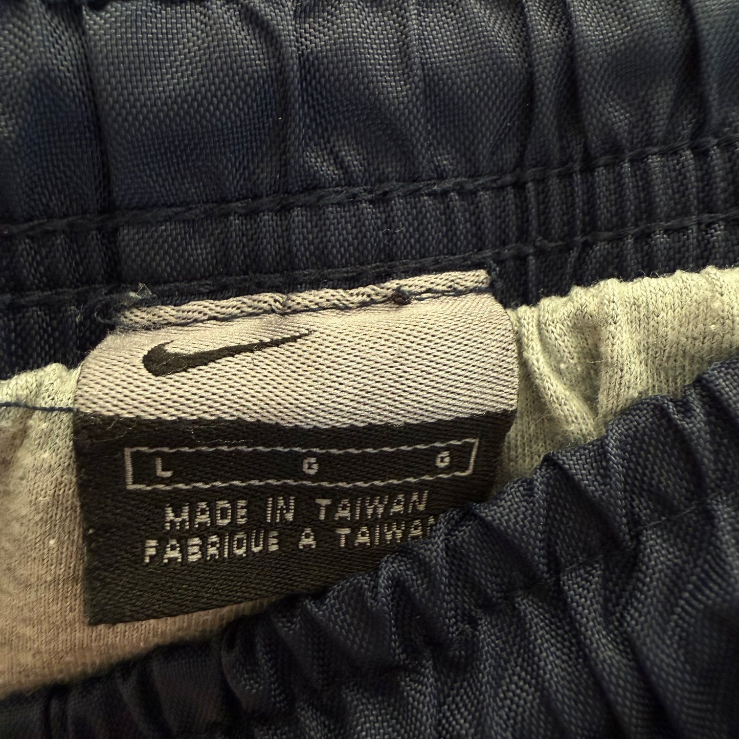 Y2K Nike Striped Wide Leg Track Pants - L