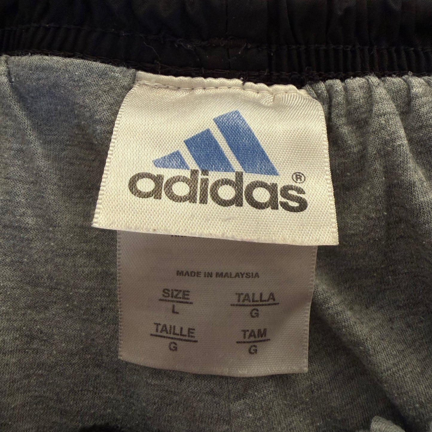 Y2K Adidas Three Stripe Wide Leg Track Pants - S