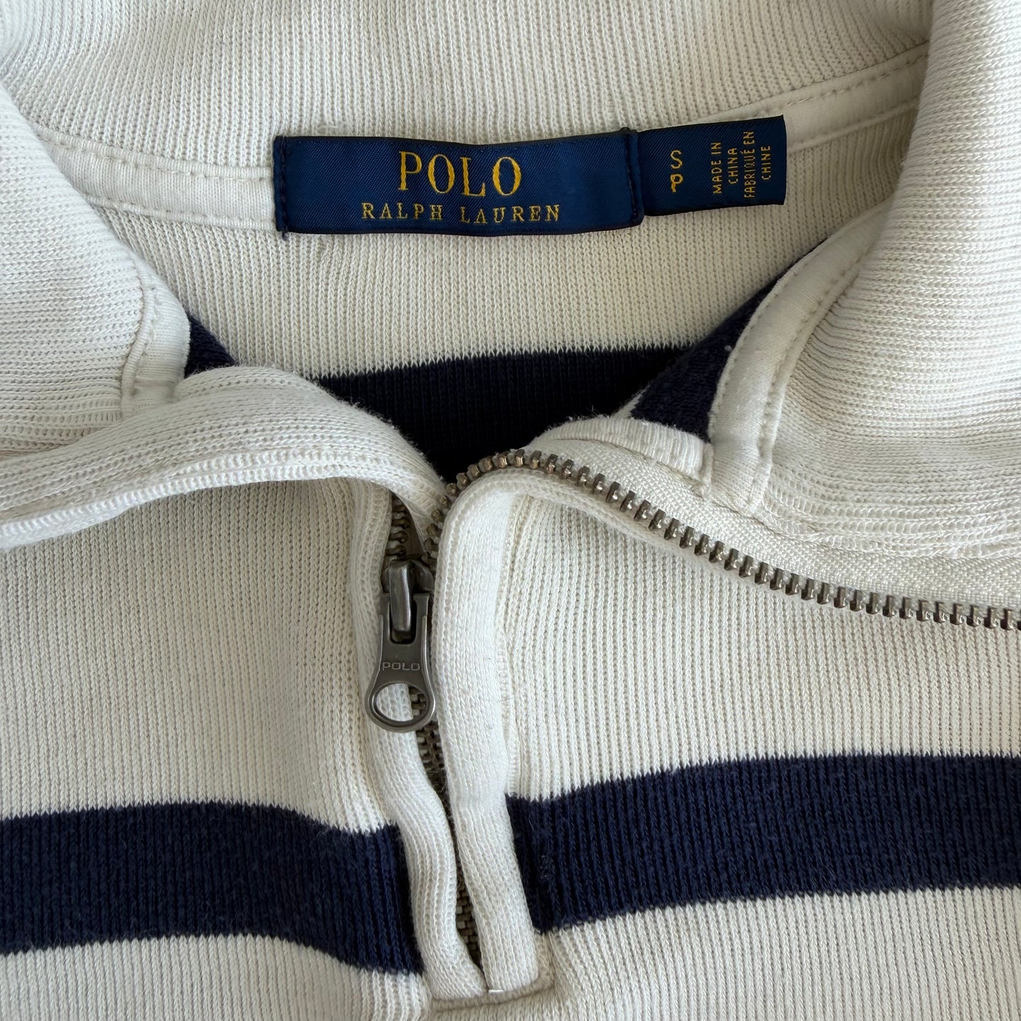 Polo Ralph Lauren Striped Quarter Zip - S