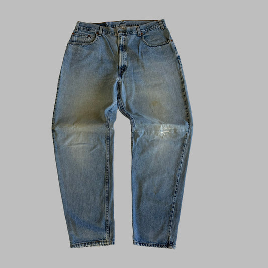 90s Levis 560 Paper Tag Wide Leg Jeans - 38 x 34