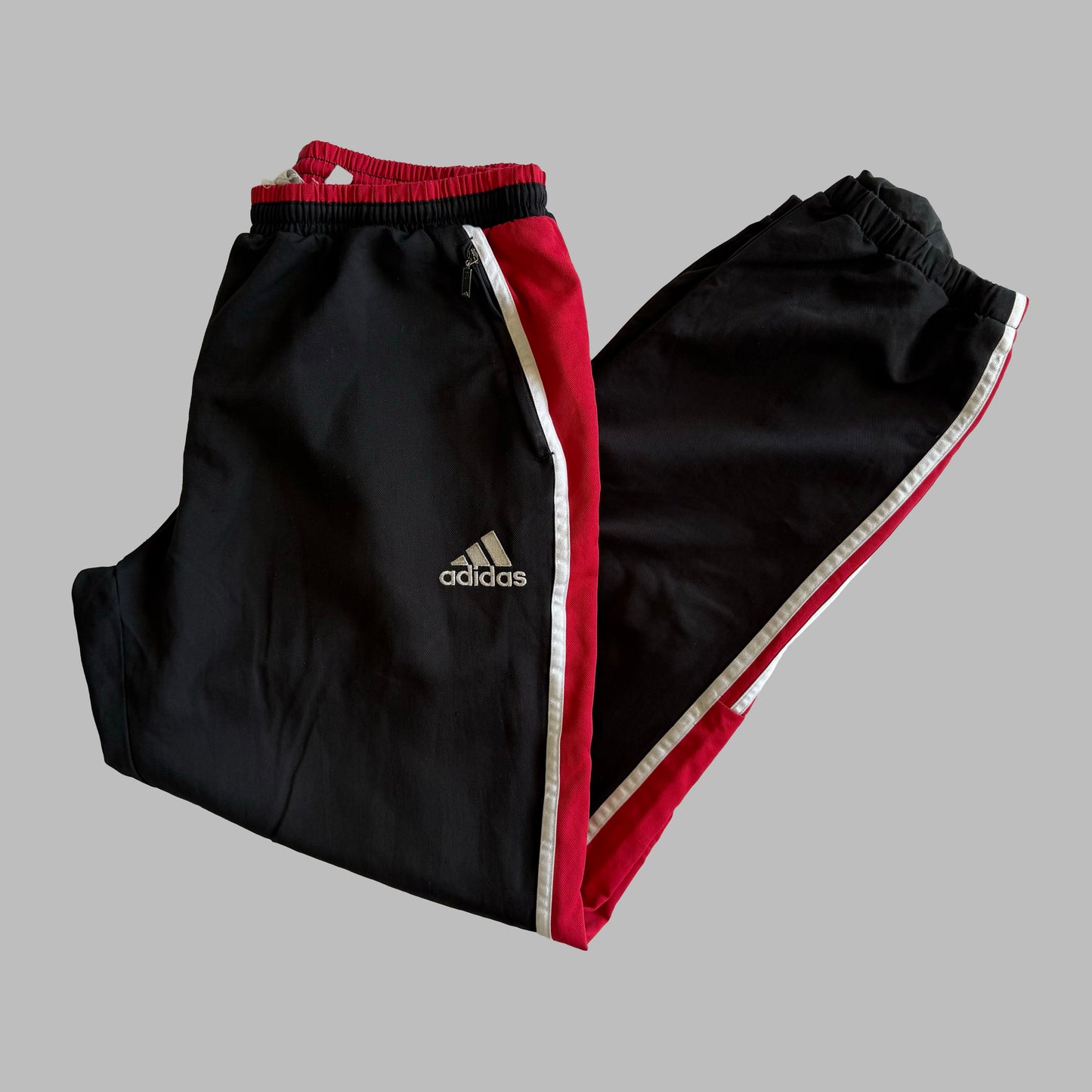 90s Adidas Baggy Track Pants - Medium