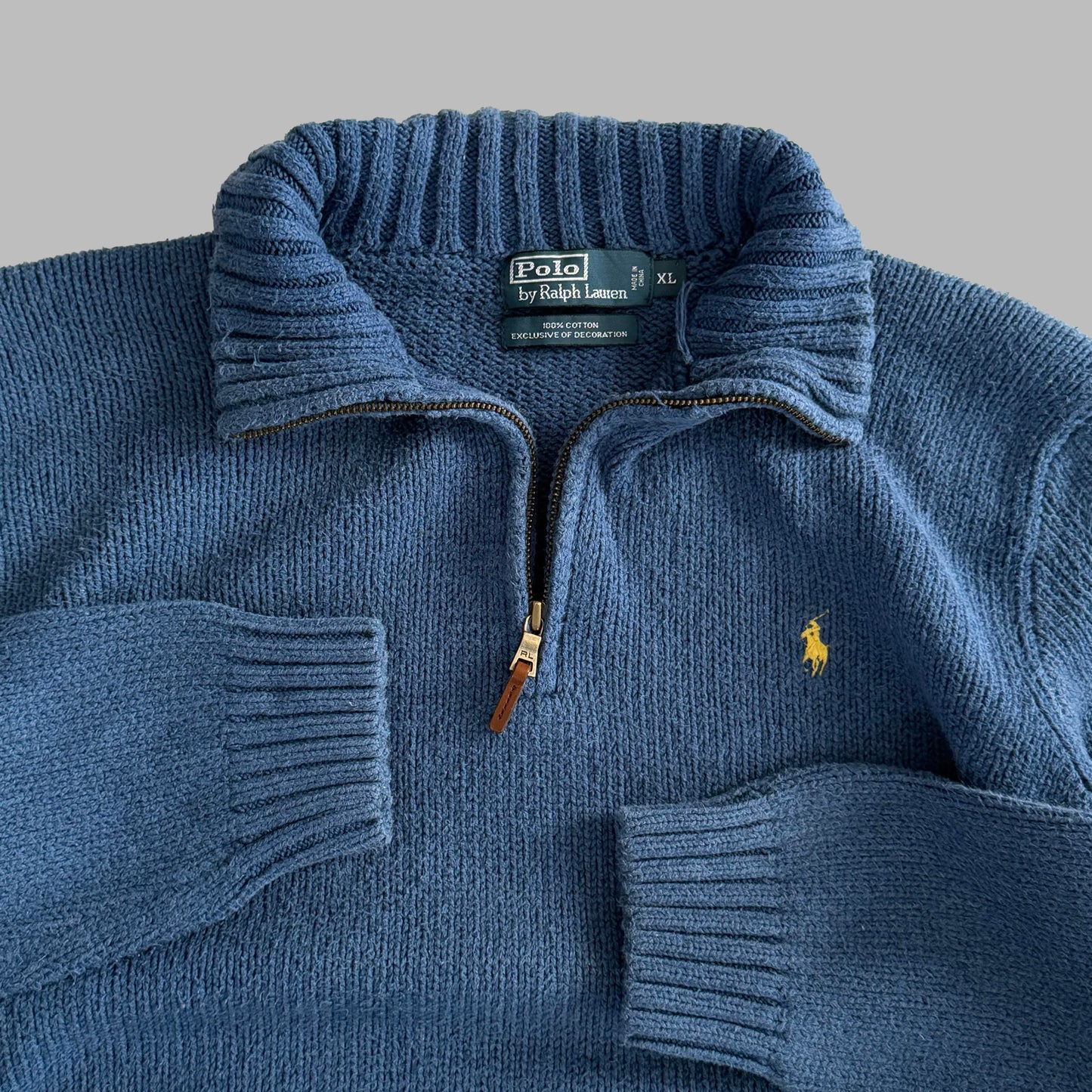 90s Polo Ralph Lauren Heavyweight Quarter Zip - XL
