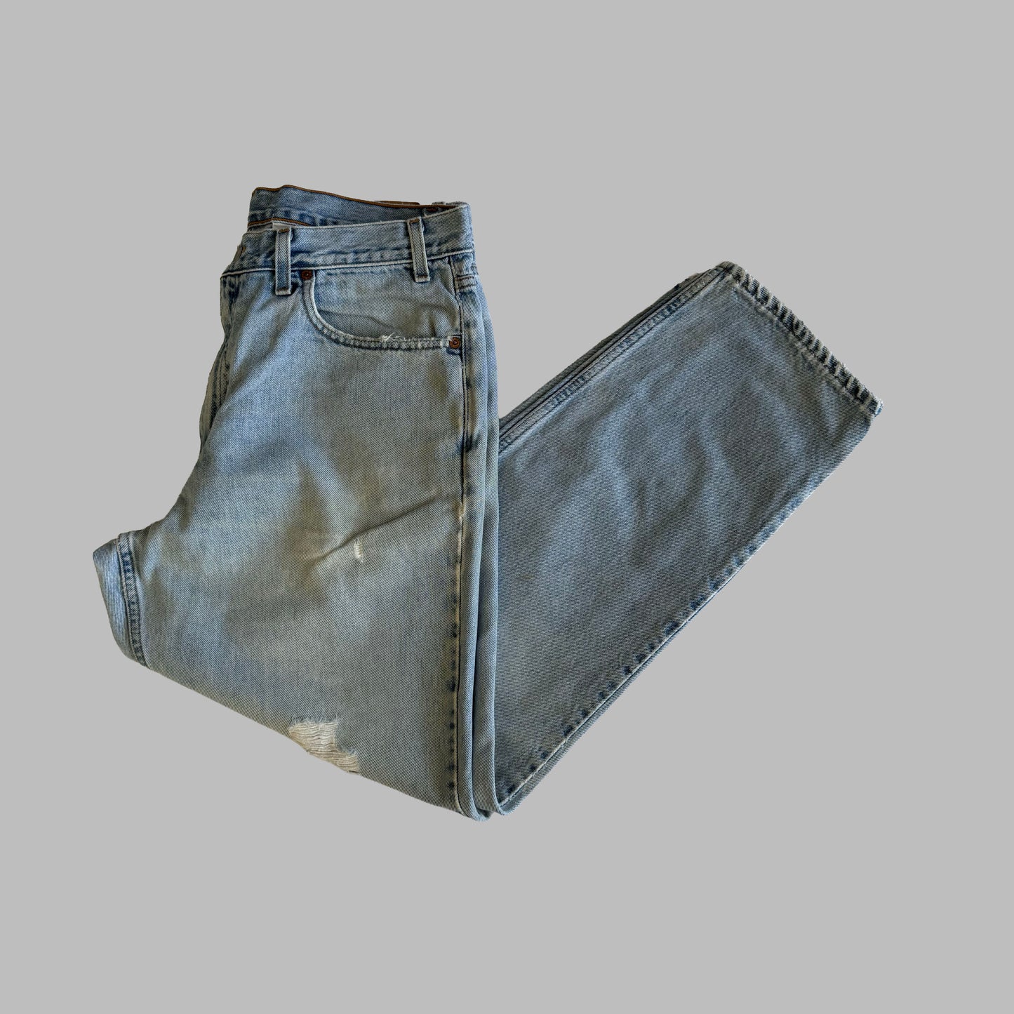 90s Levis 550 Paper Tag Wide Leg Jeans - 36 x 30