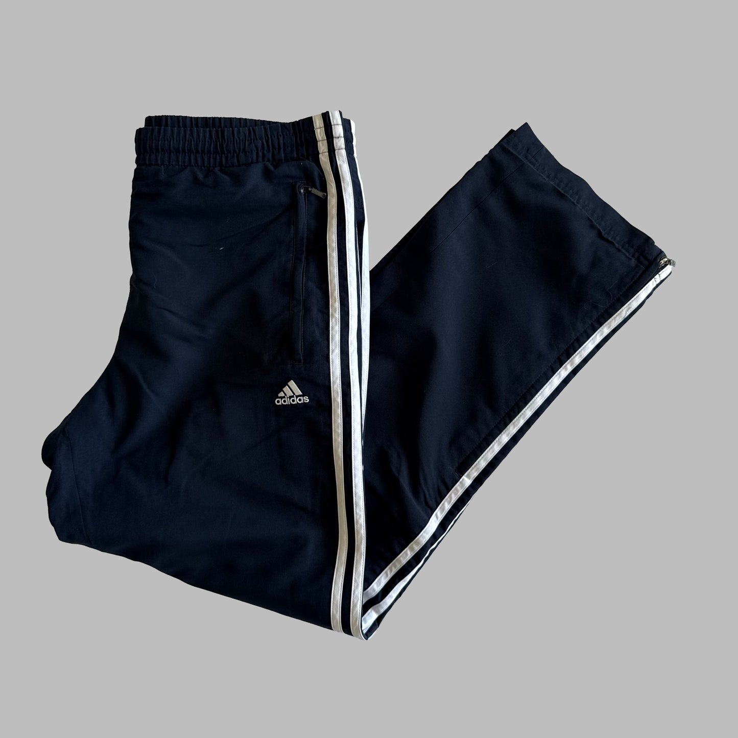 00s Adidas Wide Leg Track Pants - Large