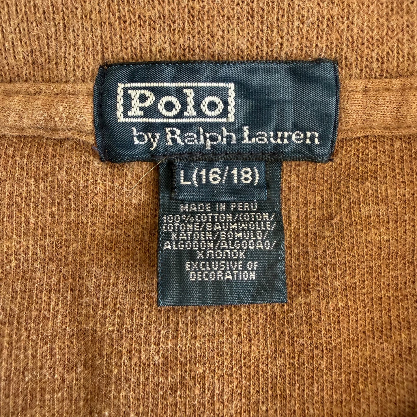 90s Polo Ralph Lauren Quarter Zip - L
