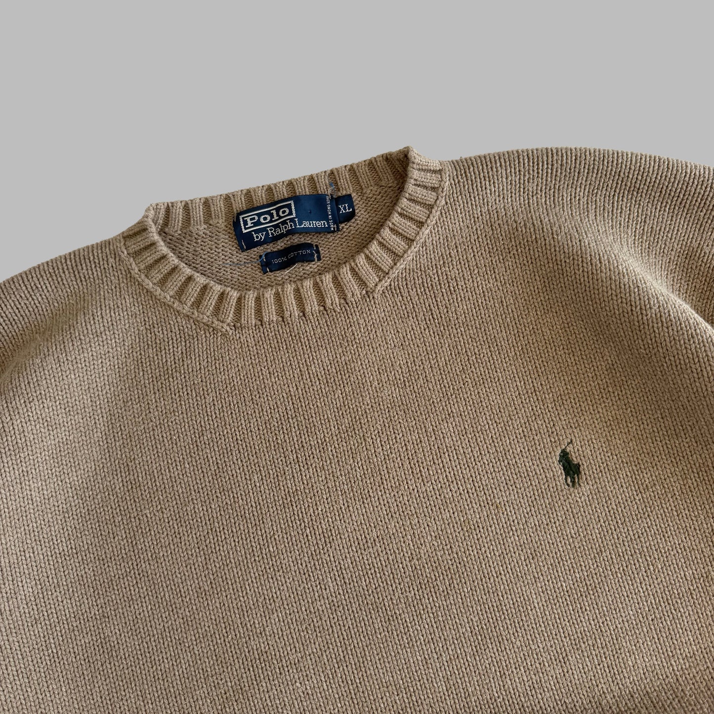 90s Polo Ralph Lauren Cotton Heavy Knit - XL