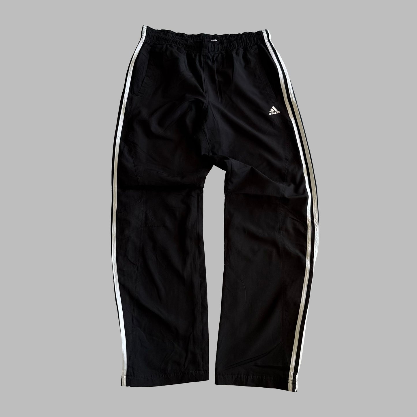 00s Adidas Wide Leg Track Pants - Medium