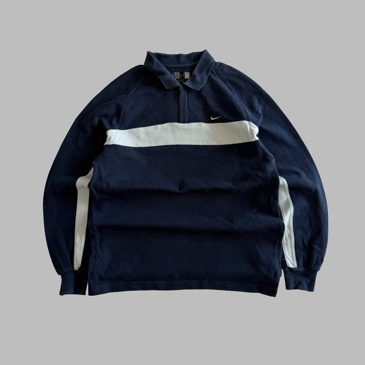 Y2K Nike Golf Striped Quarter Zip Pullover - S