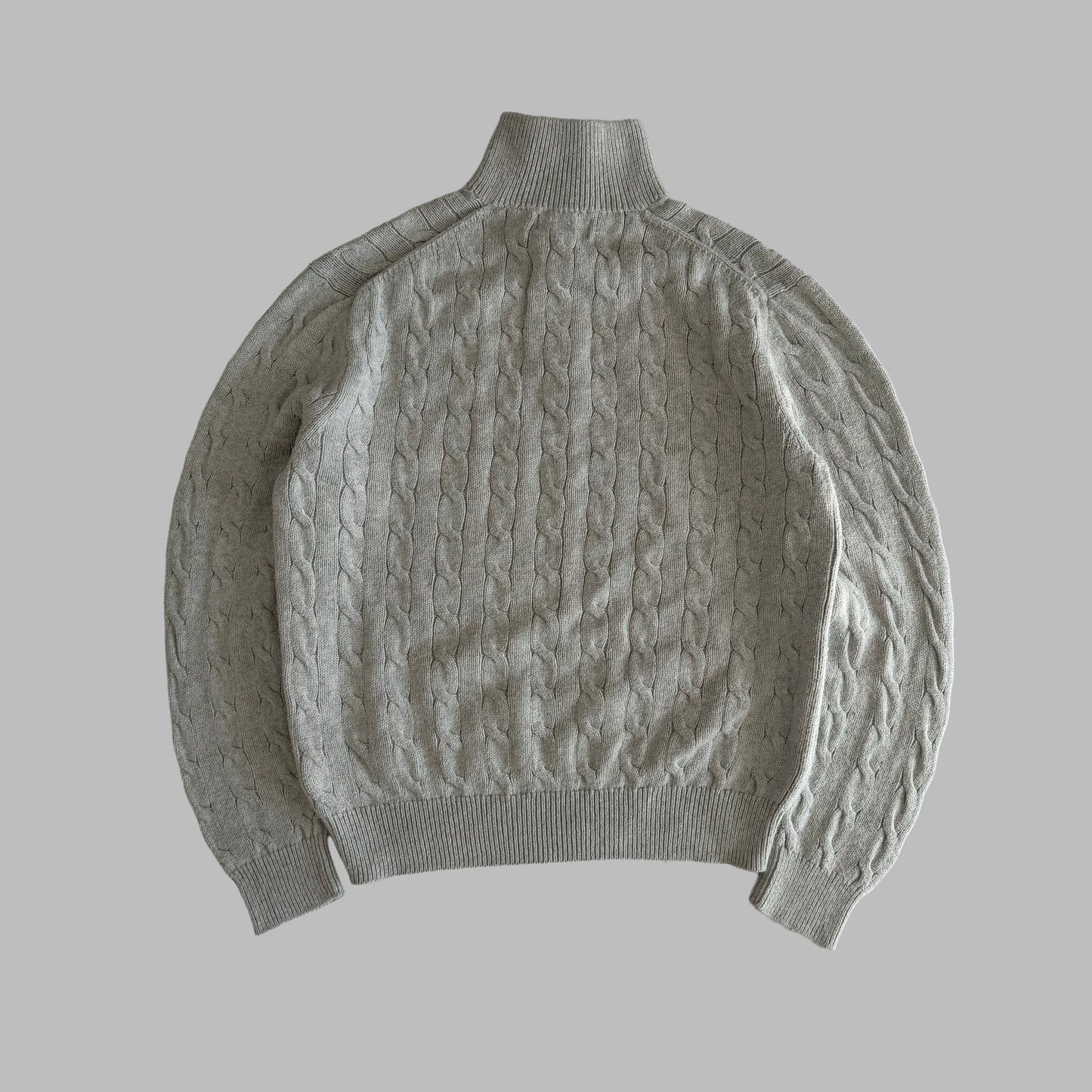 Polo Ralph Lauren Cable Knit Quarter Zip - L