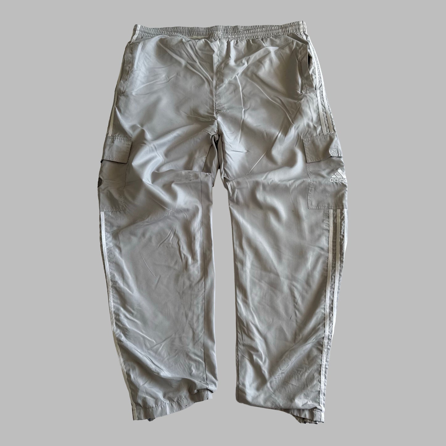 90s Adidas Wide Leg Track Pants - XX-Large