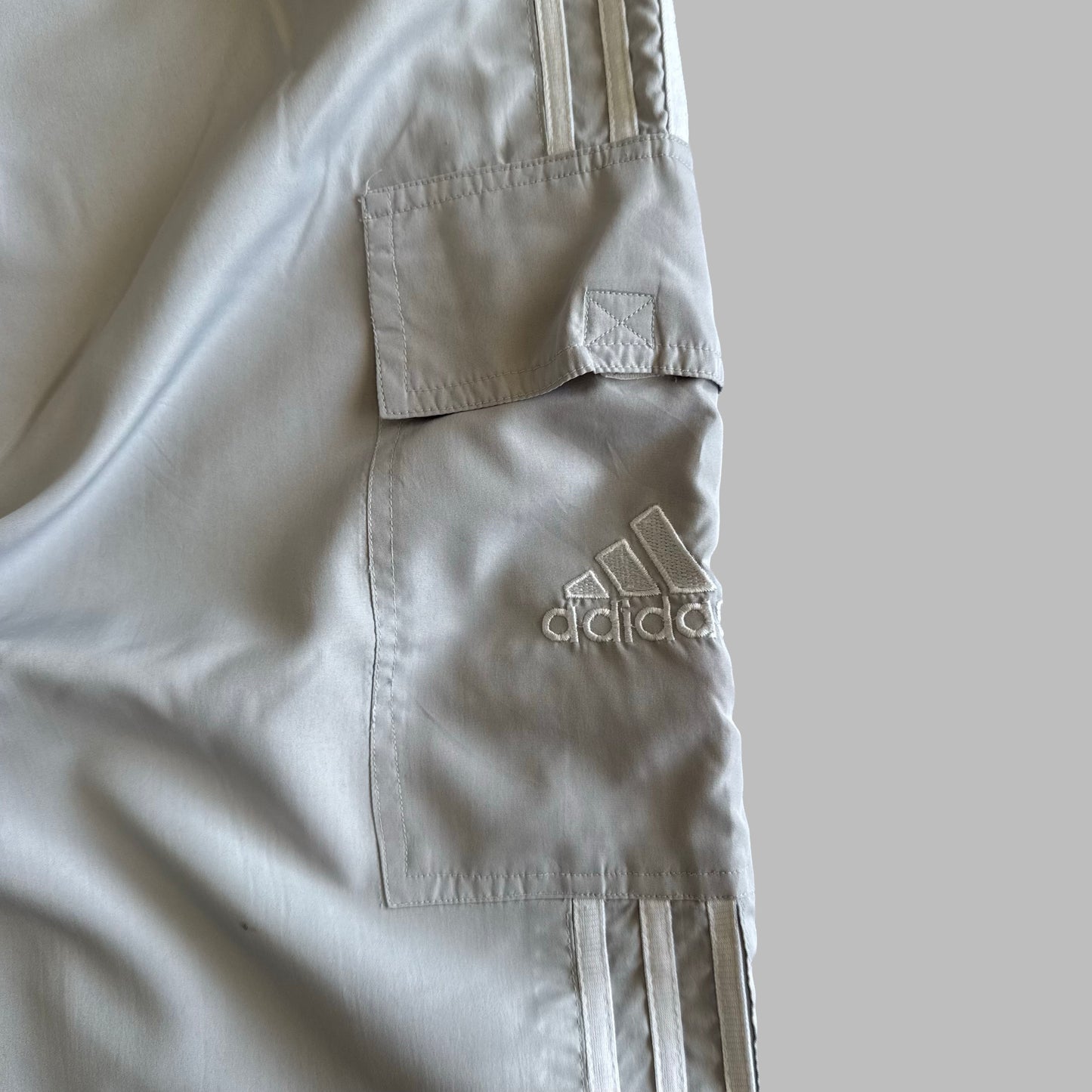90s Adidas Wide Leg Track Pants - XX-Large