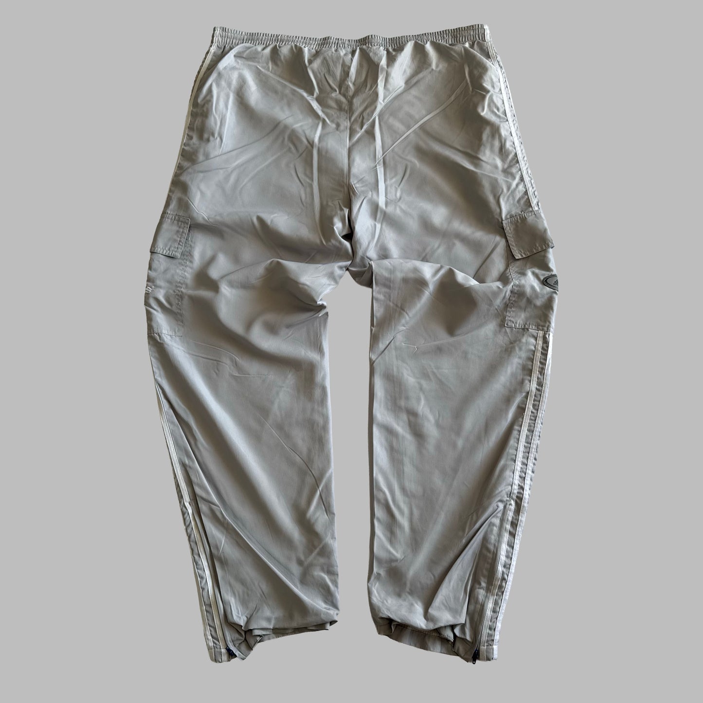 90s Adidas Wide Leg Track Pants - XX-Large