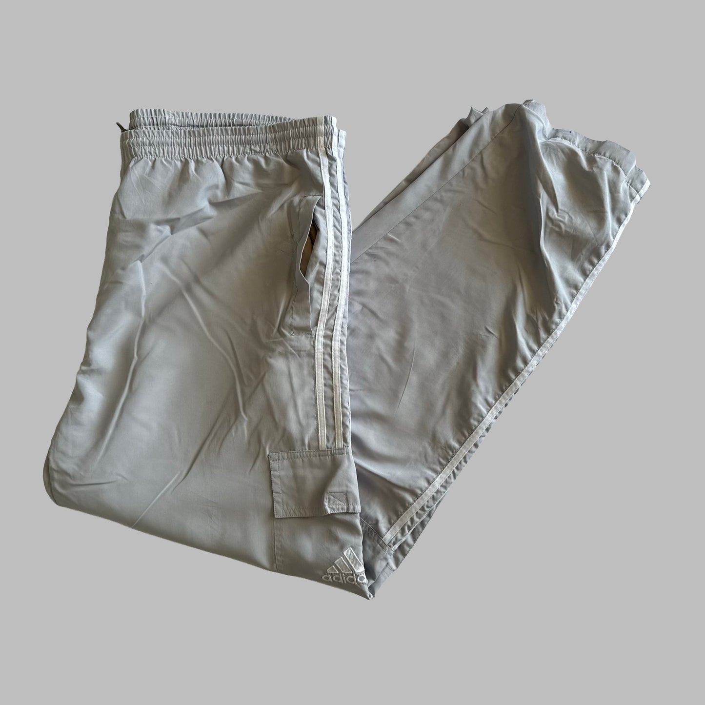 90s Adidas Wide Leg Track Pants - XX-Large