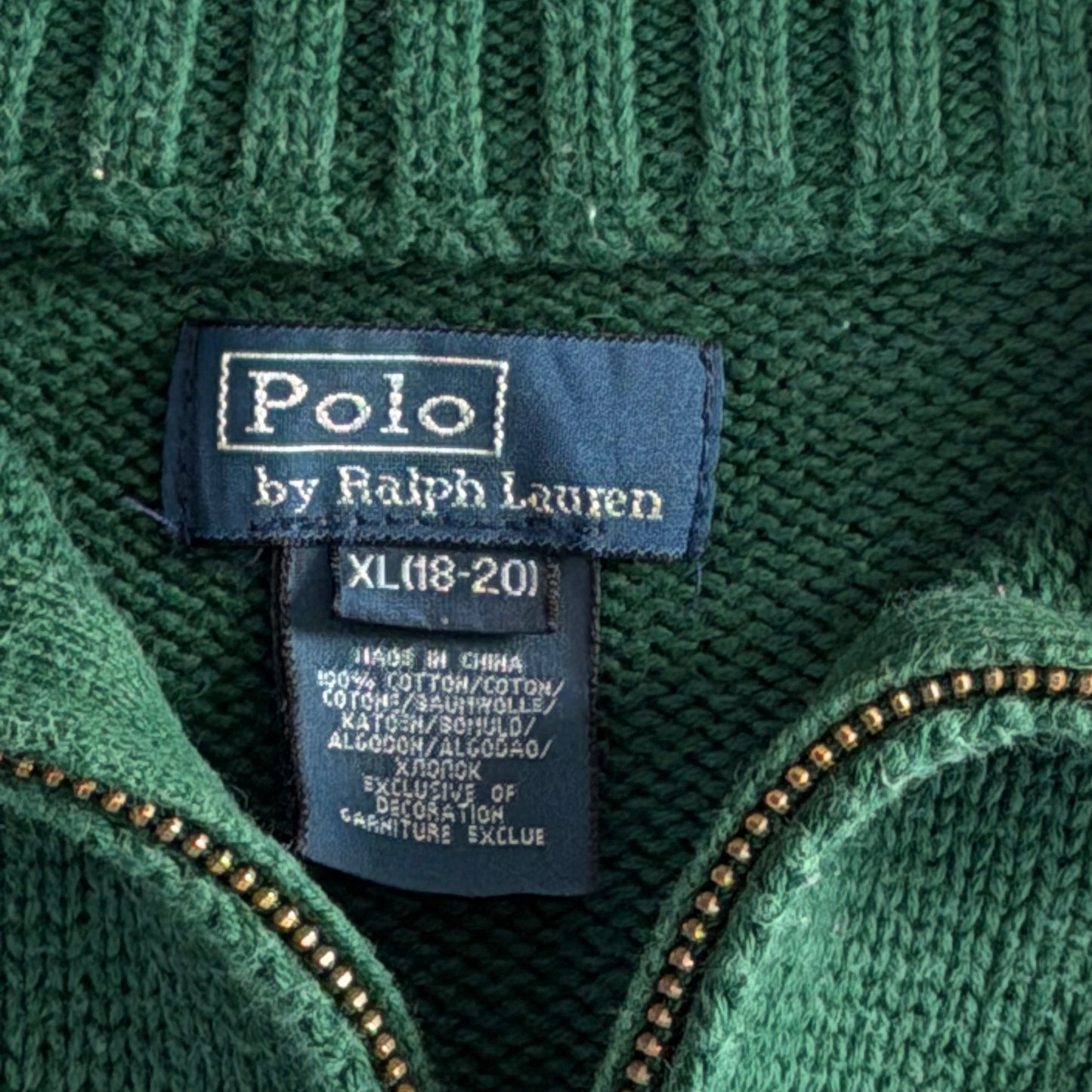 Y2K Polo Ralph Lauren Quarter Zip - S