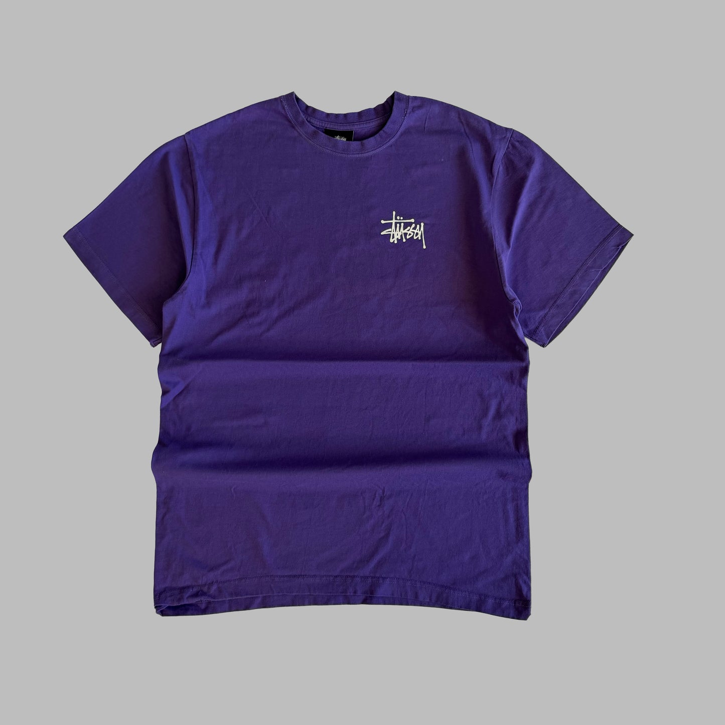 Y2K Stussy Script T-Shirt - XL