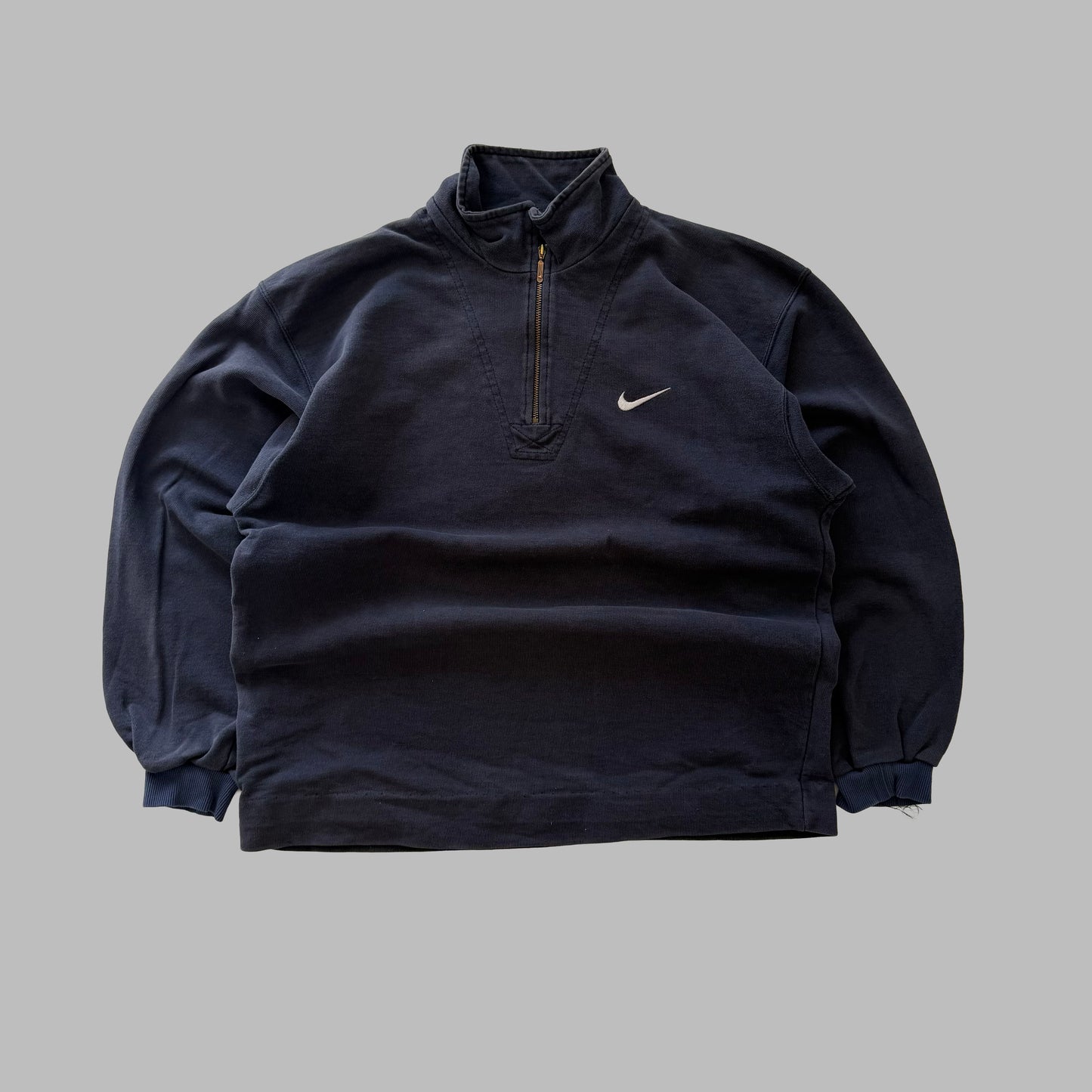 Y2K Nike Single Swoosh Quarter Zip - S