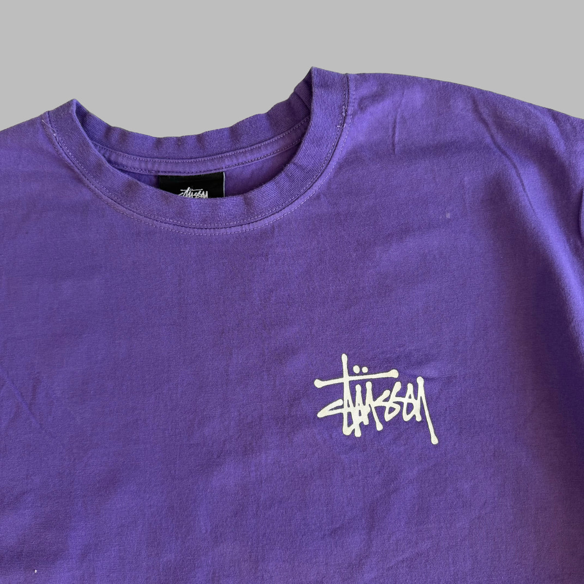 Y2K Stussy Script T-Shirt - XL