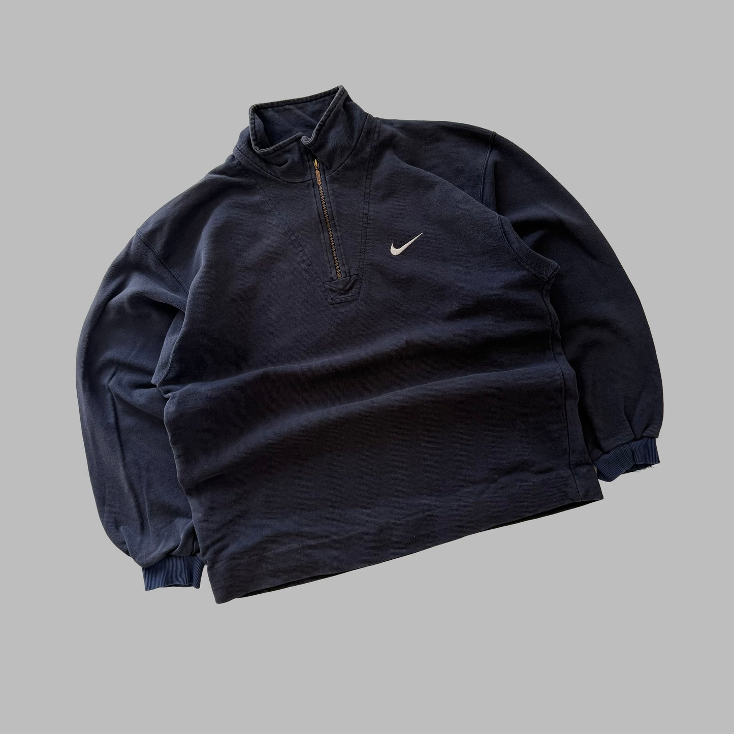 Y2K Nike Single Swoosh Quarter Zip - S