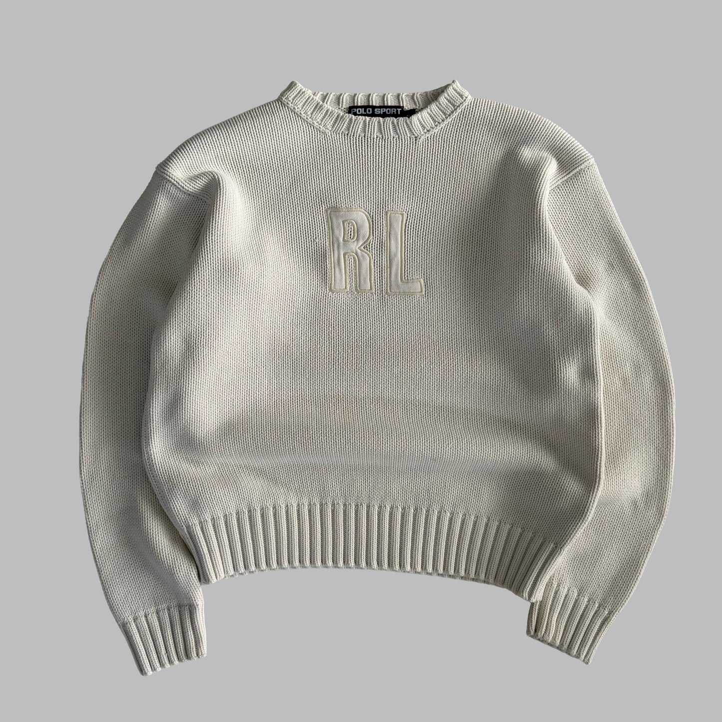 90s Polo Sport RL Heavy Knit Sweater - S
