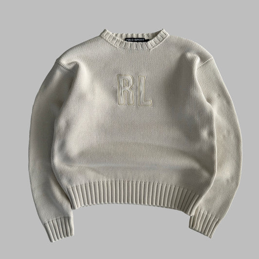 90s Polo Sport RL Heavy Knit Sweater - S