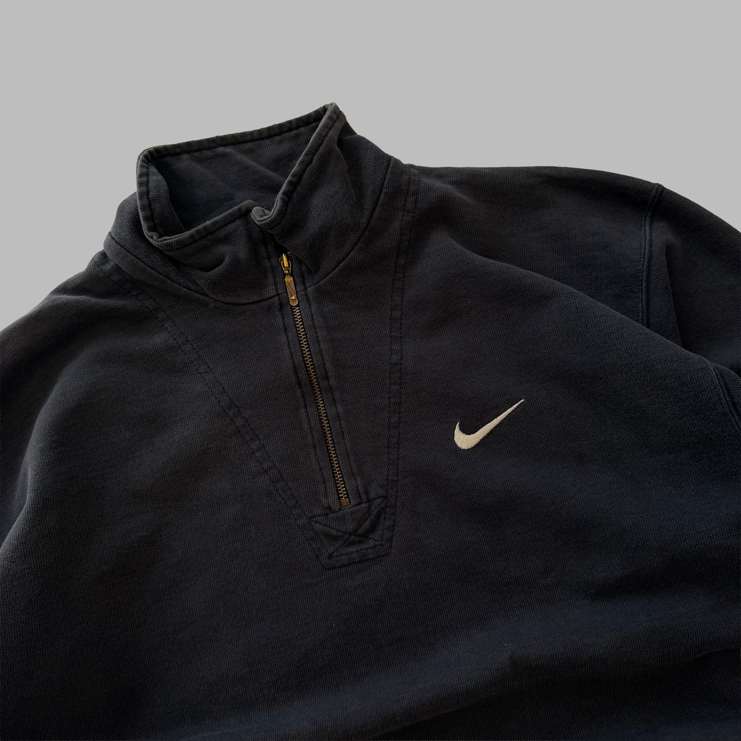 Y2K Nike Single Swoosh Quarter Zip - S