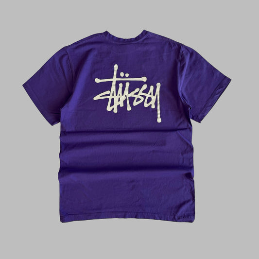 Y2K Stussy Script T-Shirt - XL