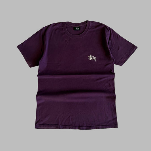 Y2K Stussy Script T-Shirt - M