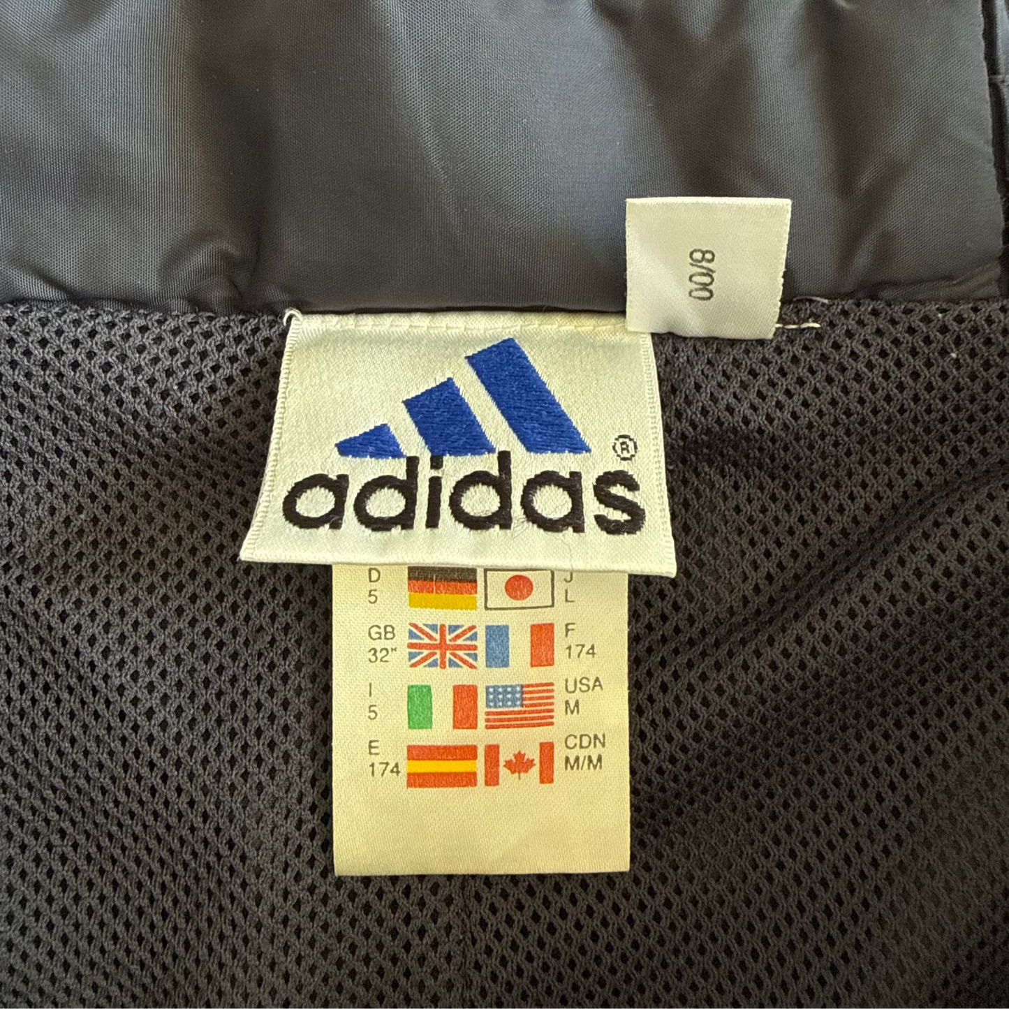 90s Adidas Wide Leg Track Pants - Large