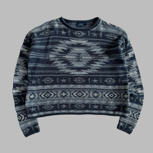 Polo Ralph Lauren Aztec Knit Sweater - M