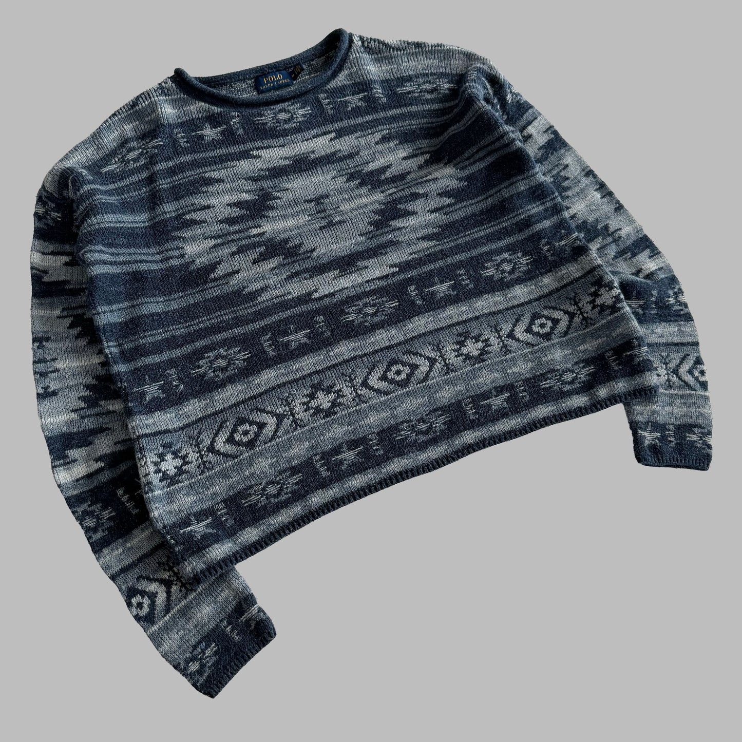 Polo Ralph Lauren Aztec Knit Sweater - M