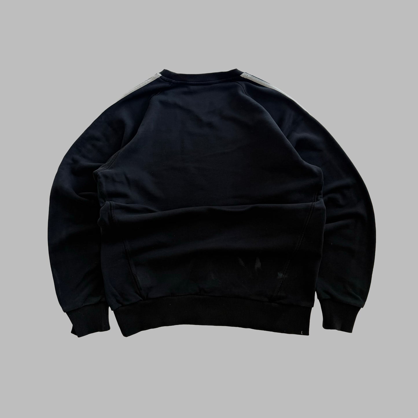 Y2K Adidas Three Stripe Sweatshirt - M