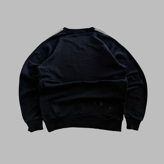 Y2K Adidas Three Stripe Sweatshirt - M