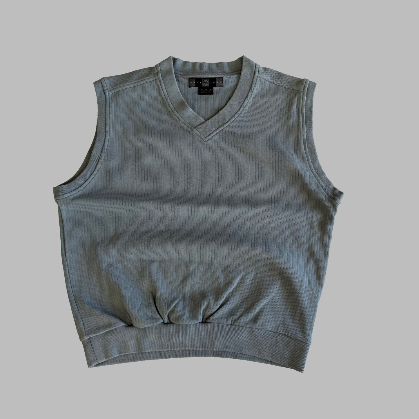 Y2K Nike Golf Ribbed Knit Sweater Vest - M