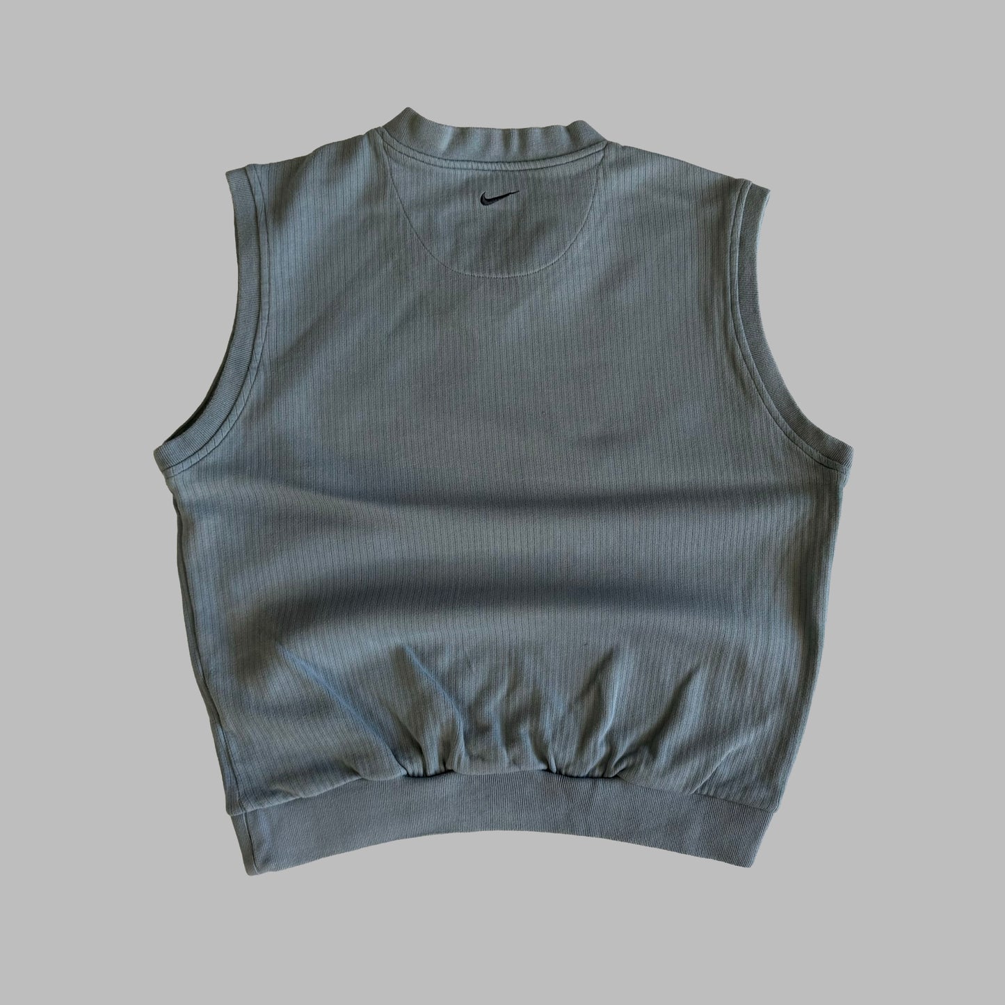 Y2K Nike Golf Ribbed Knit Sweater Vest - M