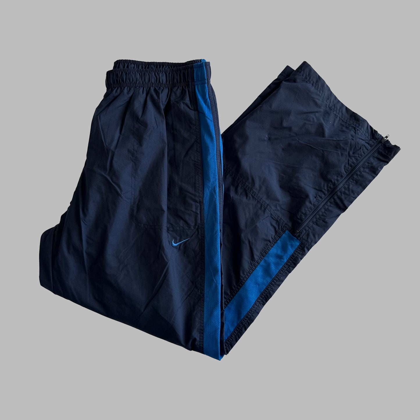 00s Nike Wide Leg Track Pants - Medium