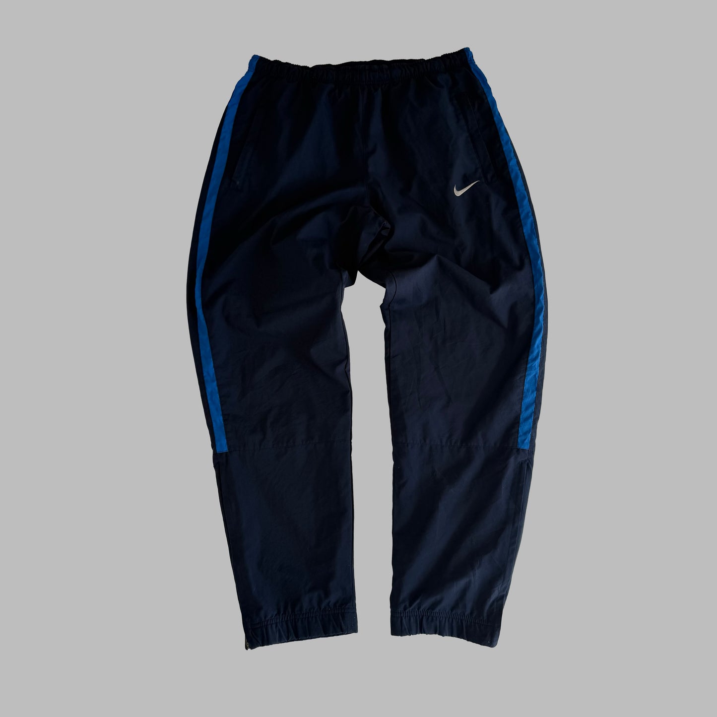 Y2K Nike Baggy Striped Track Pants - L