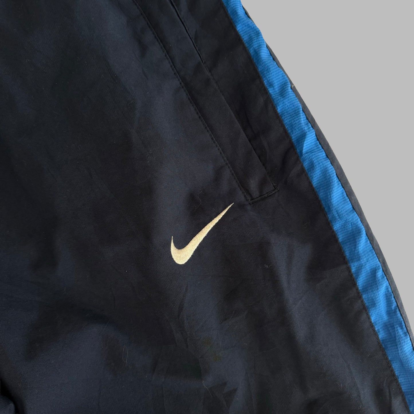 Y2K Nike Baggy Striped Track Pants - L