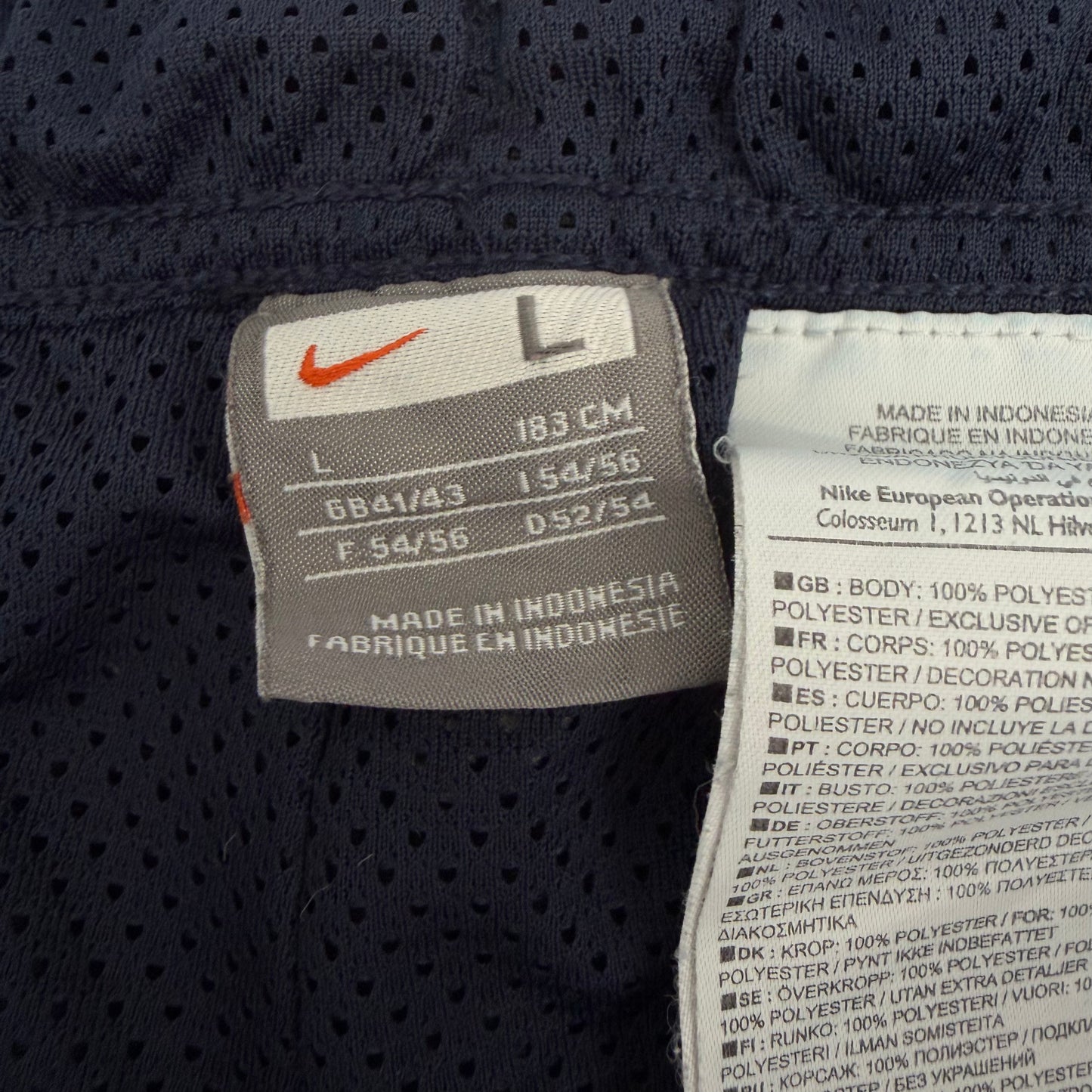 Y2K Nike Baggy Striped Track Pants - L