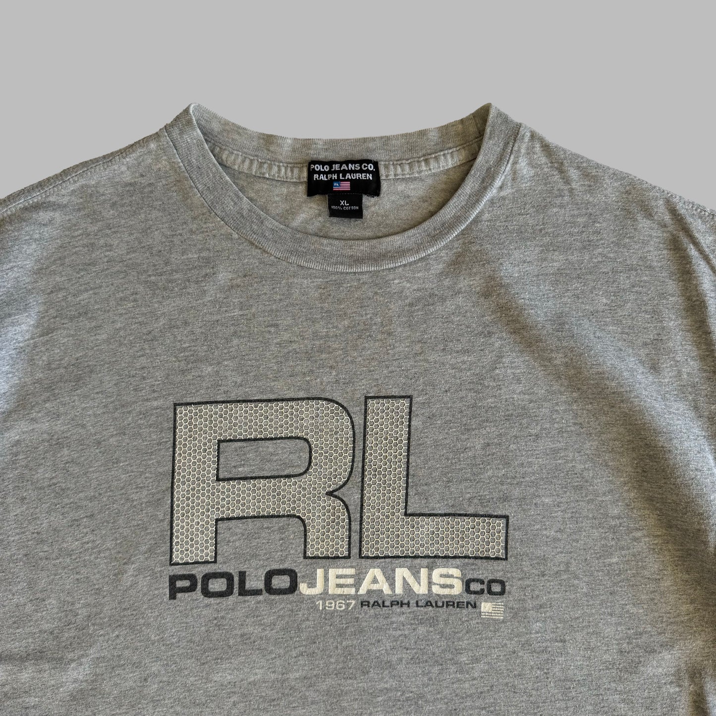 Y2K Polo Ralph Lauren Cotton Printed Tee - XL