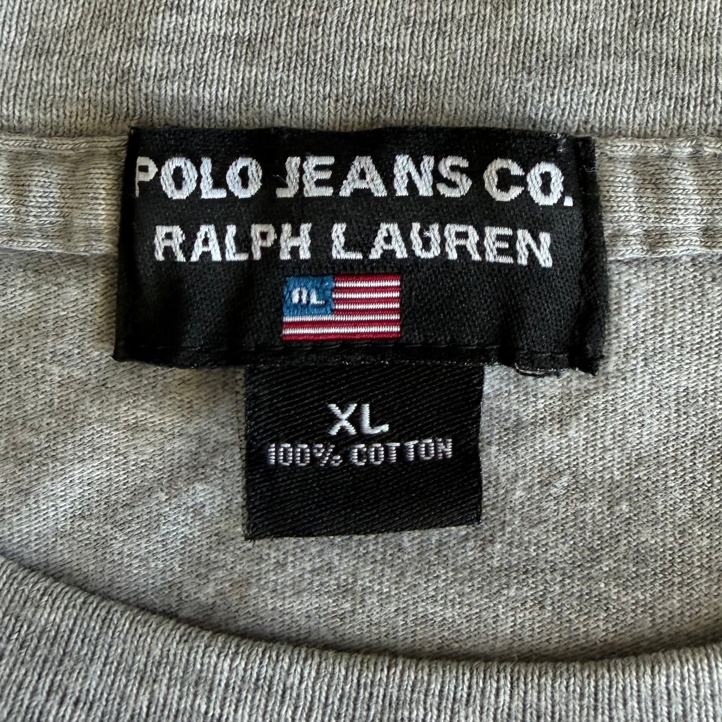 Y2K Polo Ralph Lauren Cotton Printed Tee - XL