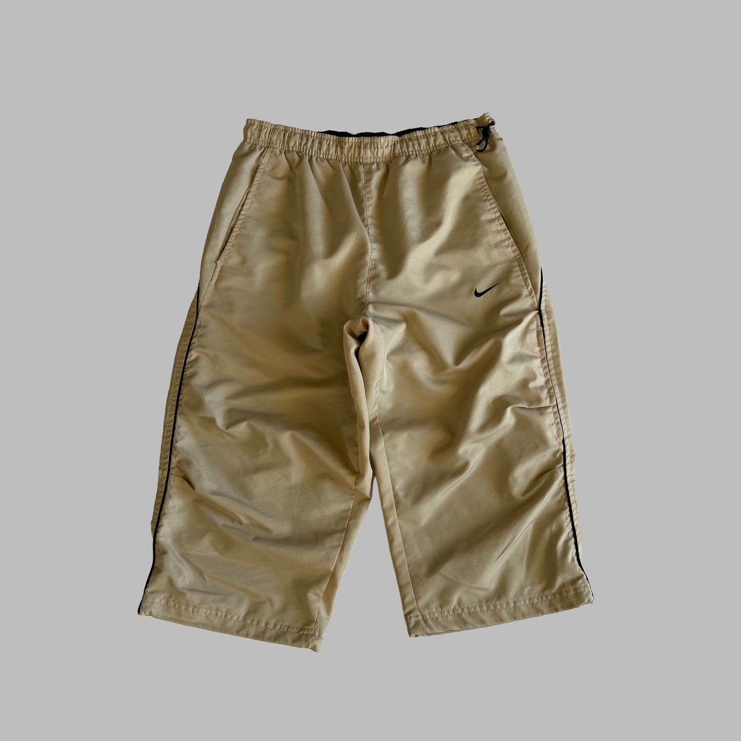 Y2K Nike Striped Lightweight Track Shorts - M
